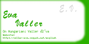 eva valler business card